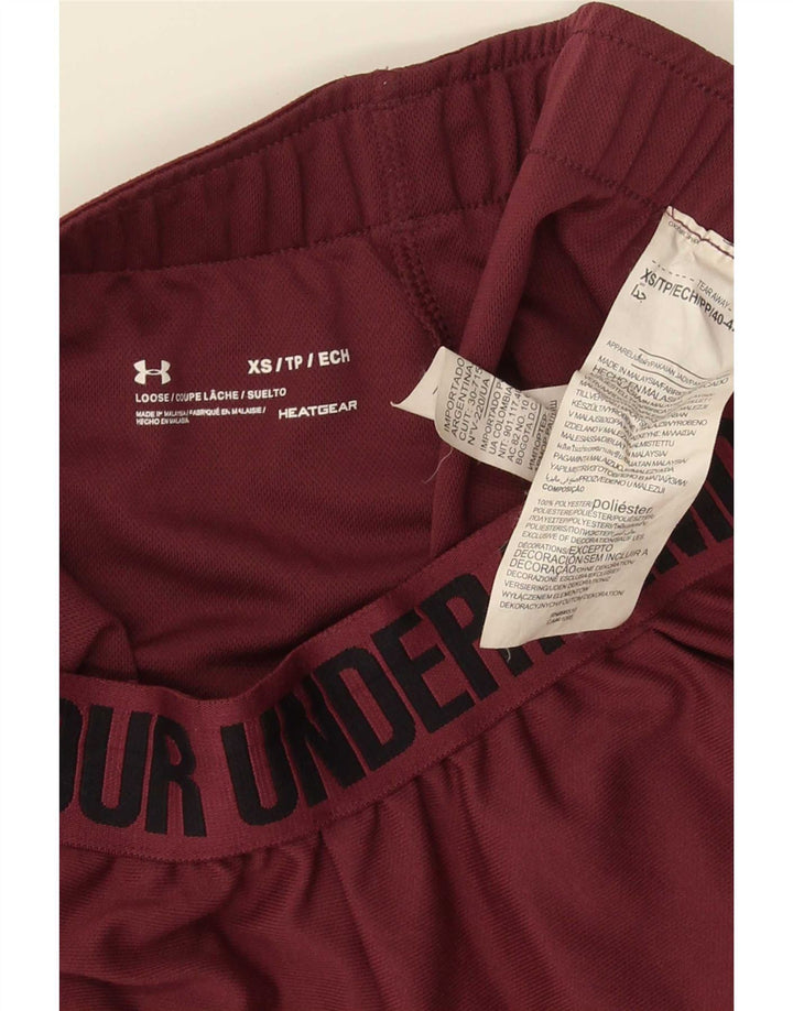 Женские спортивные шорты с графическим рисунком Under Armour XS, бордовый полиэстер