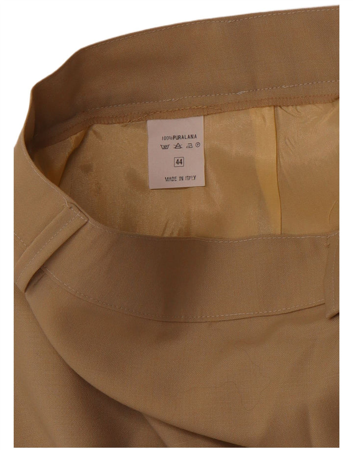 Юбка-карандаш женская VINTAGE IT 44 Medium W28 Коричневая шерсть