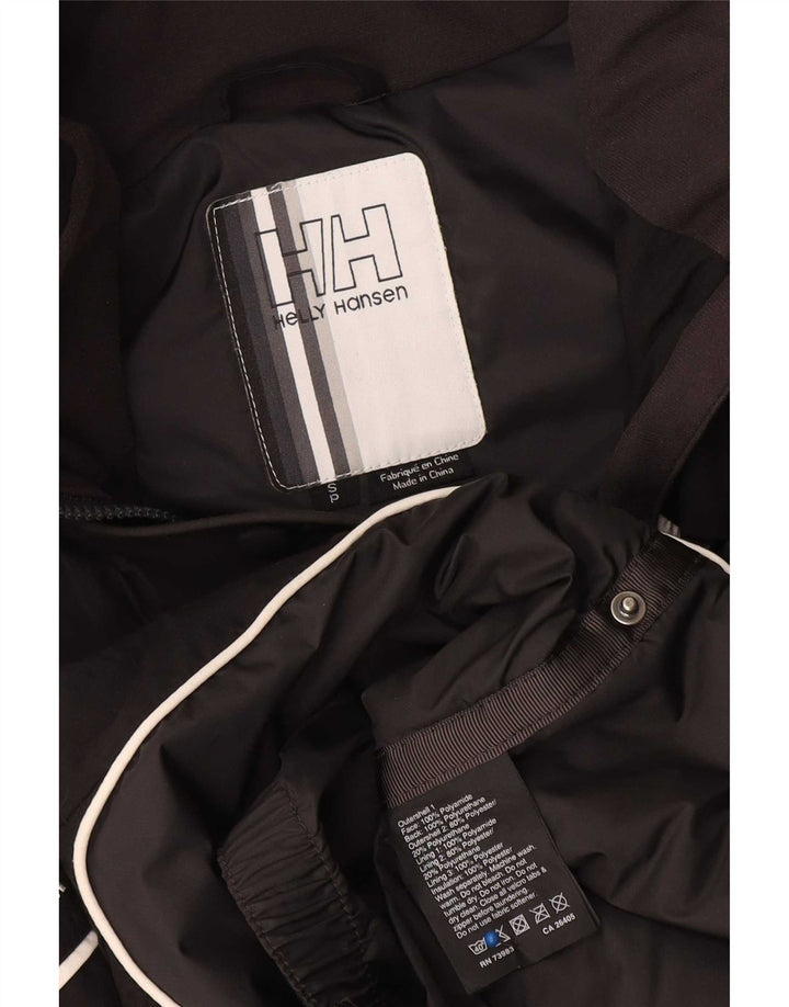 Женская дождевик Helly Hansen с графическим рисунком UK 10, маленькая, черная с цветными блоками