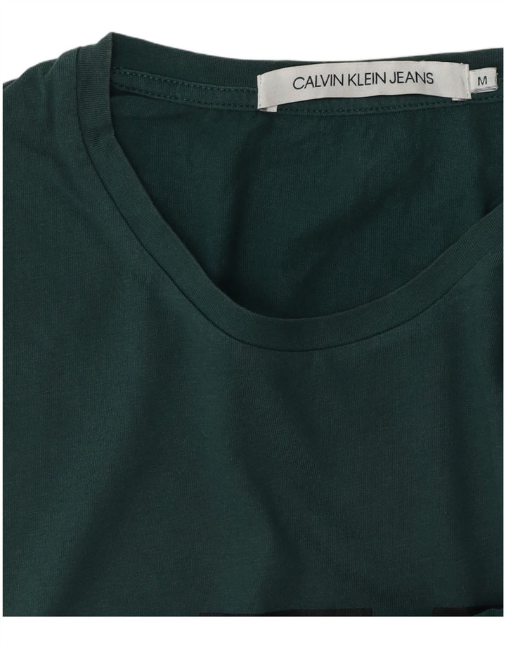 CALVIN KLEIN JEANS Мужская футболка с рисунком Верх среднего зеленого цвета