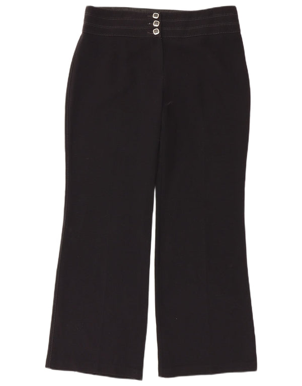 Женские повседневные широкие брюки Marks & Spencer UK 12, средние W32 L29, черные