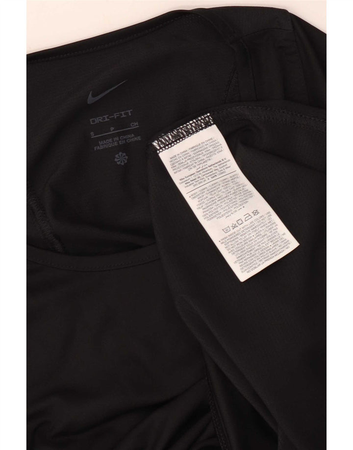 Женская футболка Nike Dri Fit Top UK 10, маленькая, черная, полиэстер