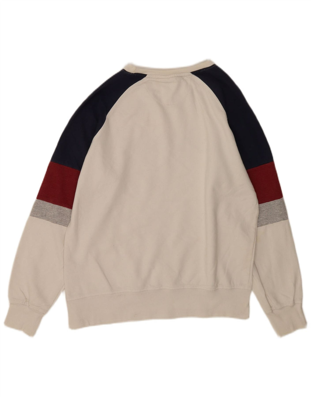 Ellesse Мужской свитшот с графическим рисунком, маленький белый хлопковый джемпер с цветными блоками
