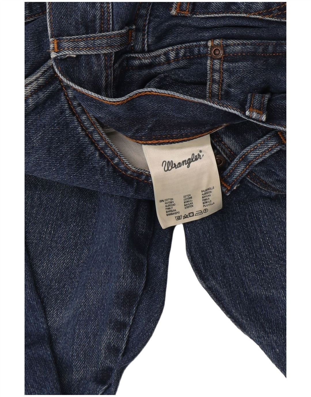 Мужские прямые джинсы Wrangler Texas W38 L30, синий хлопок