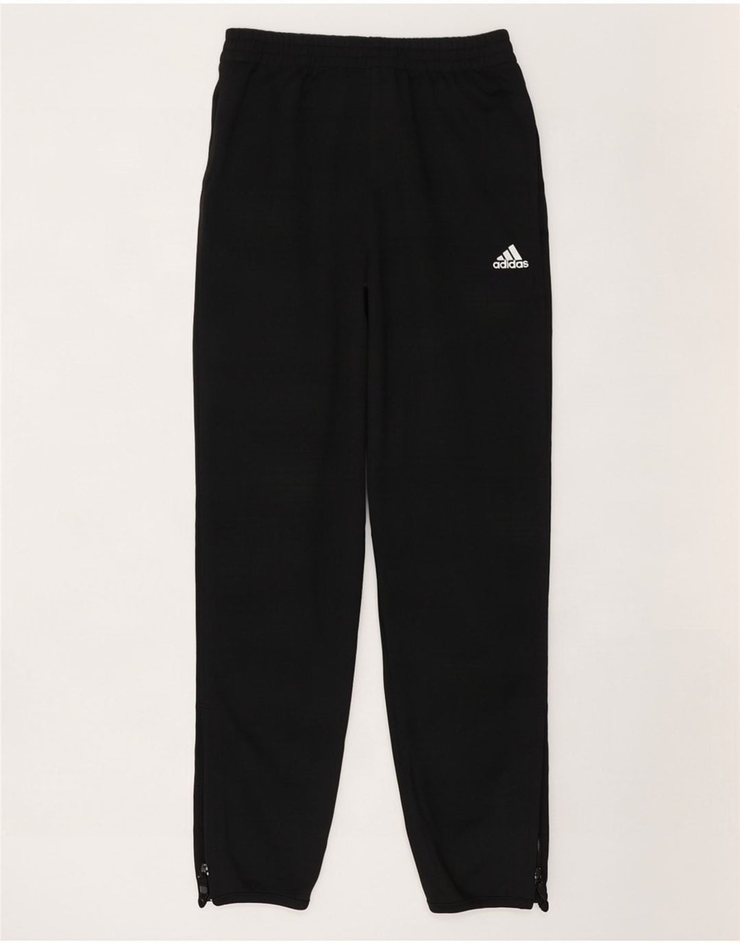 Женские спортивные брюки Adidas UK 8, маленькие черные из полиэстера