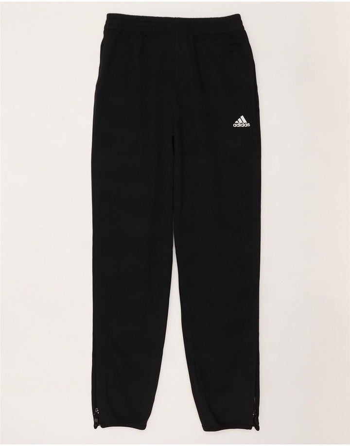 Женские спортивные брюки Adidas UK 8, маленькие черные из полиэстера