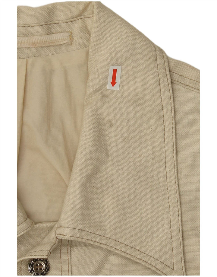 Винтажный женский укороченный бомбер IT 48 XL Бежевый