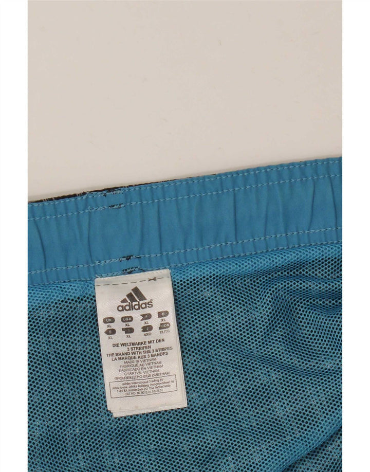 Мужские шорты для плавания Adidas XL, черный полиэстер в клетку