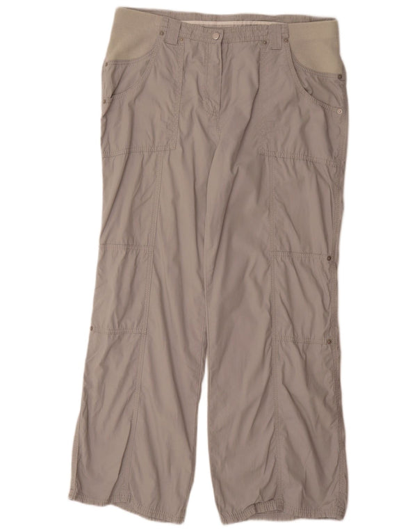 Женские прямые брюки карго Marks & Spencer UK 14, большие W34 L30, серые