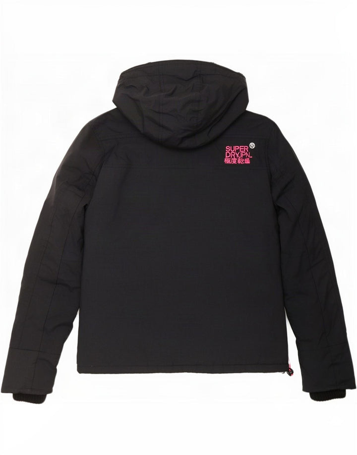 Женская ветровка с капюшоном Superdry UK 14, средний черный