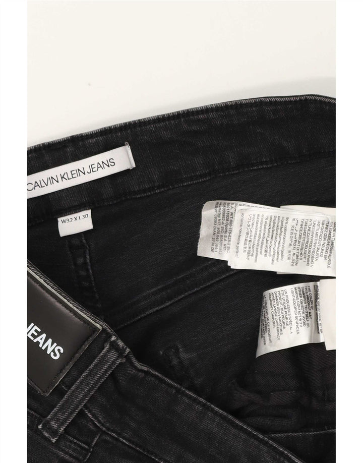 Мужские узкие джинсы Calvin Klein W32 L30, черный хлопок