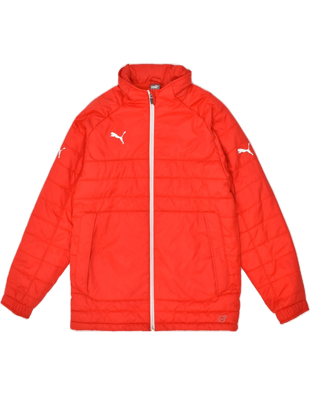 PUMA Boys Hooded Padded Jacket 11-12 Years Red Polyester | Vintage Puma | Thrift | Second-Hand Puma | Used Clothing | Messina Hembry 