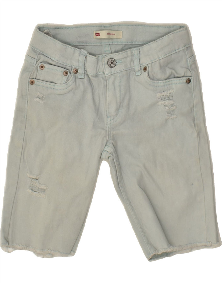 LEVI'S Girls Denim Shorts 11-12 Years W24  Blue Ramie | Vintage Levi's | Thrift | Second-Hand Levi's | Used Clothing | Messina Hembry 