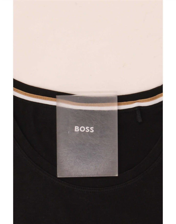 Мужская футболка Hugo Boss Top Medium Black Cotton
