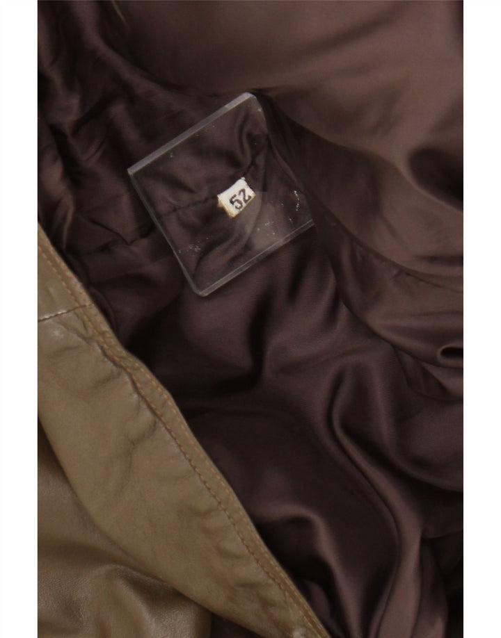 Винтажная мужская кожаная куртка IT 52 XL Хаки
