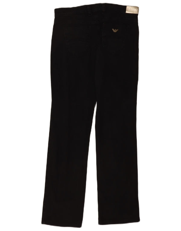 Женские прямые джинсы Armani W31 L31, черный хлопок