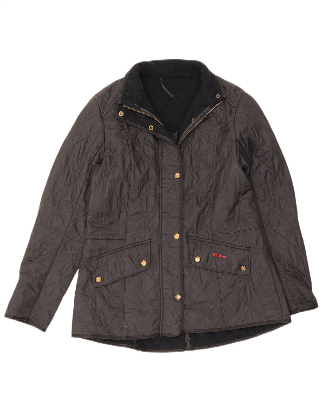Женская стеганая куртка Barbour UK 16, большая черная