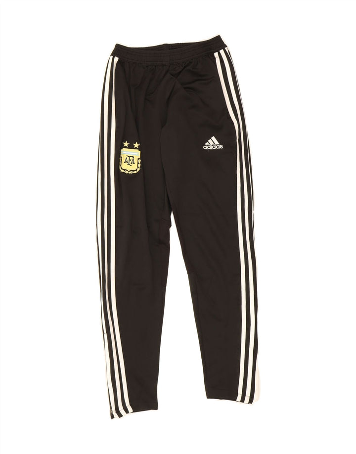 ADIDAS Womens Graphic Tracksuit Trousers UK 12 Medium  Black Vintage Adidas and Second-Hand Adidas from Messina Hembry 