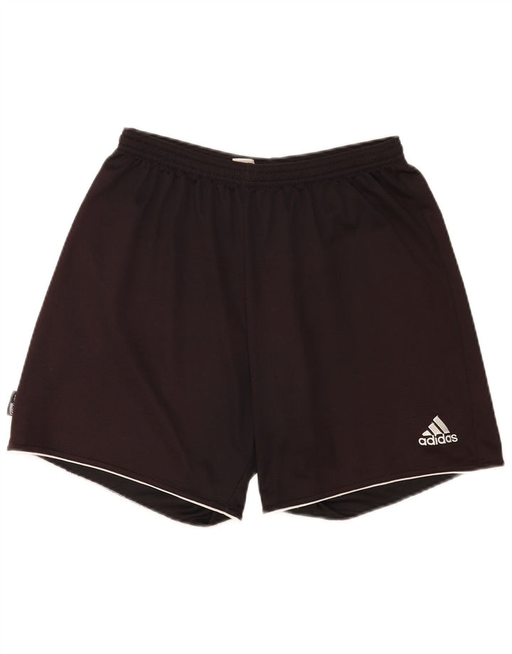 Мужские спортивные шорты Adidas Climalite, большие черные из полиэстера