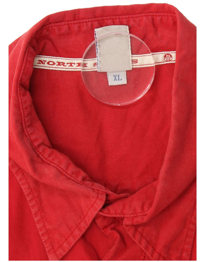 NORTH SAILS Мужская рубашка с коротким рукавом XL Красная