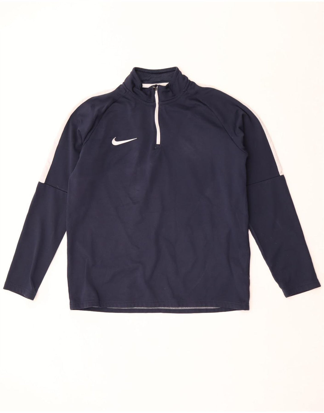 Мужской пуловер-спортивный костюм Nike Dri Fit, средний темно-синий с цветными блоками