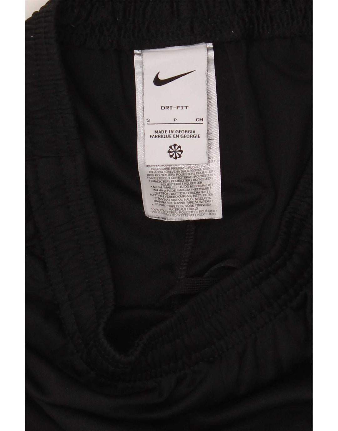 Мужские спортивные брюки Nike Dri Fit, маленькие черные полиэстер с цветными блоками