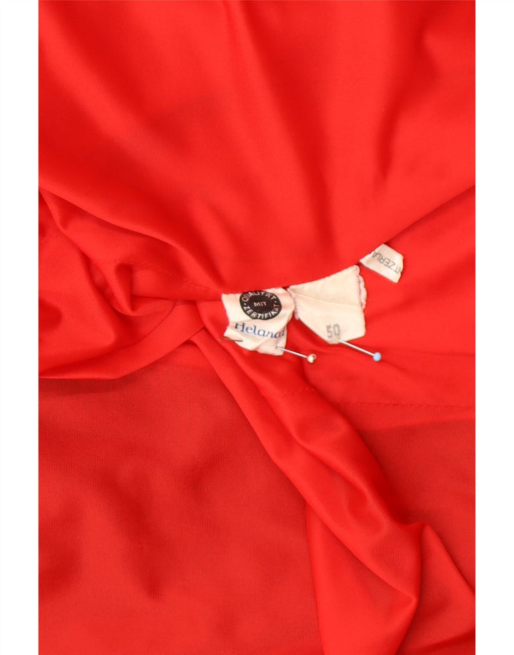 Мужской спортивный костюм VINTAGE, верхняя куртка EU 50, средний красный цвет, ретро