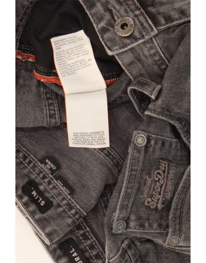 Мужские джинсовые шорты Superdry Corporal Slim W32, хлопковые, среднего серого цвета