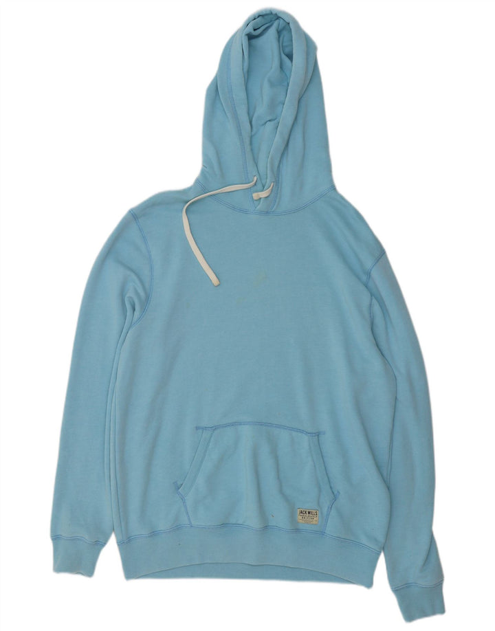 Мужской джемпер с капюшоном Jack Wills, большой синий, хлопок