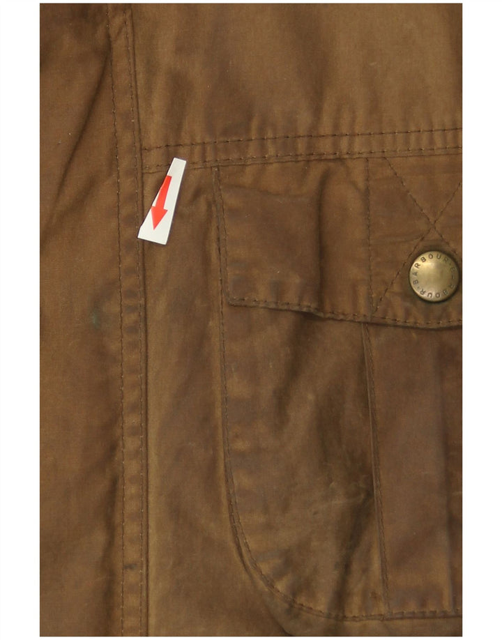 Мужская куртка Barbour из вощеного хлопка UK 40, большой коричневый хлопок