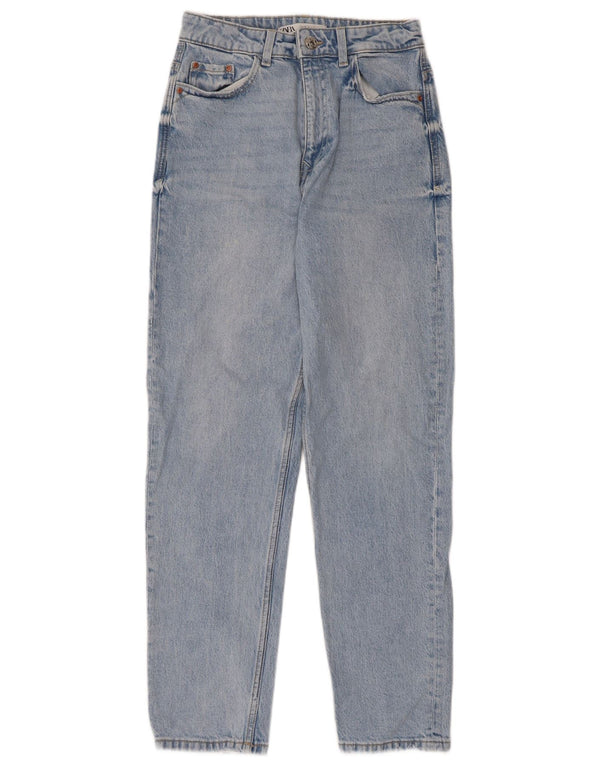 Женские зауженные джинсы Zara EU 36 XS W26 L28 синие