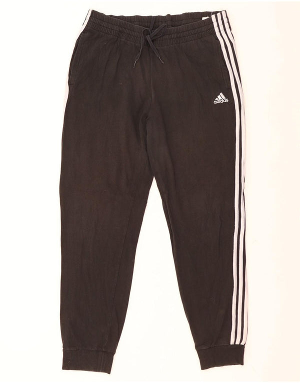 Женские спортивные брюки Adidas Joggers UK 14, большие черные хлопковые