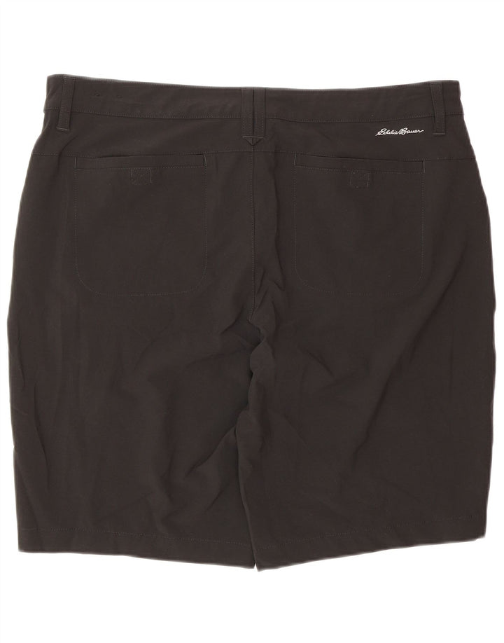 Женские повседневные шорты Eddie Bauer, США 14 XL W34, черный полиэстер