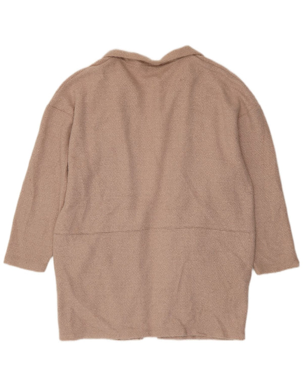 Женский удлиненный кардиган Marks & Spencer UK 20 2XL, розовый полиэстер