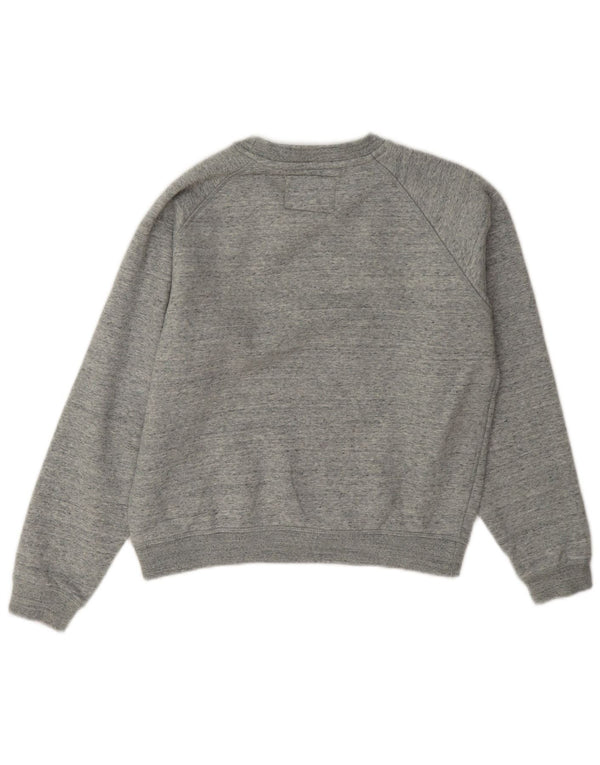 Женский джемпер оверсайз Jack Wills UK 4 XS, серый хлопок с крапинками