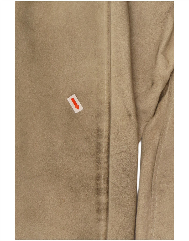 Винтажная мужская замшевая куртка IT 48 Medium Beige Leather