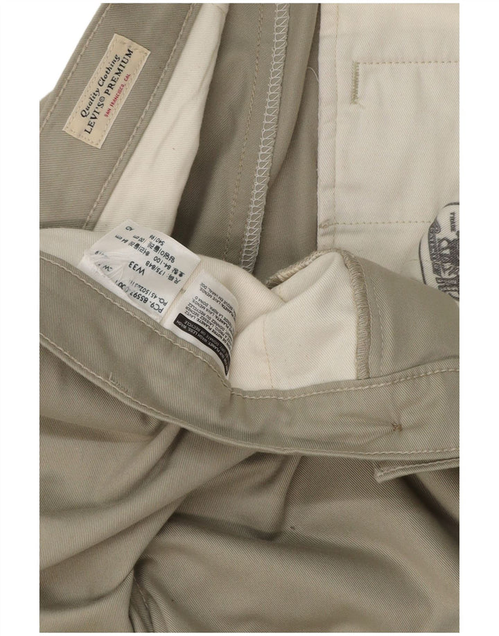 Мужские прямые брюки-чиносы LEVI'S W33 L29 Серые