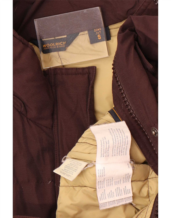 Женское стеганое пальто Woolrich UK 10, маленький коричневый хлопок