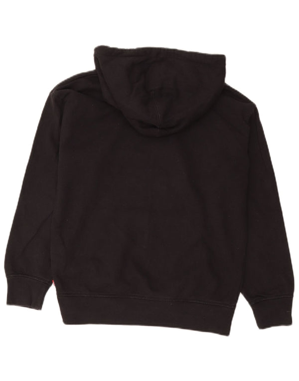 Женский джемпер с капюшоном Levi's Oversized с рисунком UK 6 XS, черный хлопок