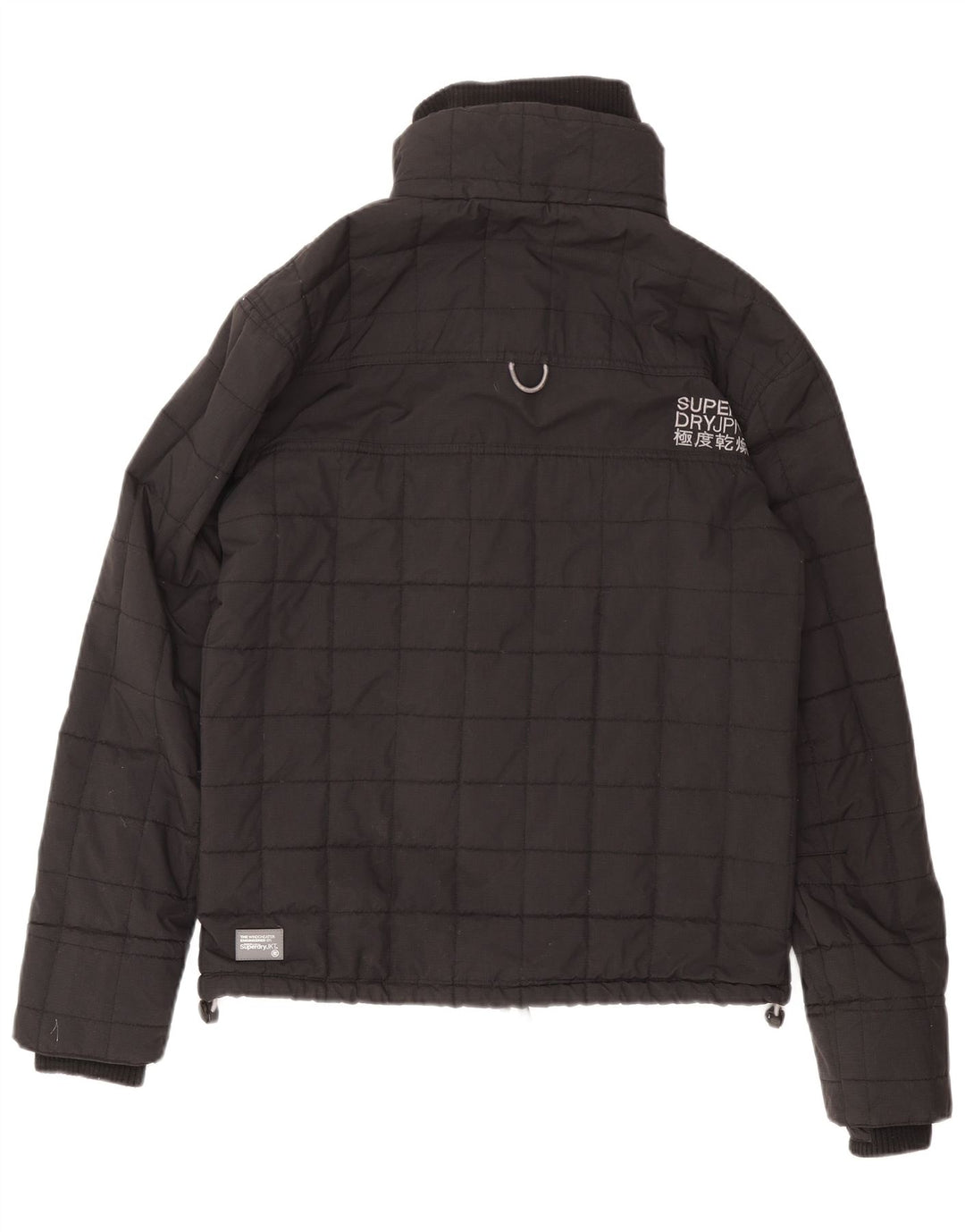 Женская ветровка с графическим рисунком Superdry UK 16, большая черная