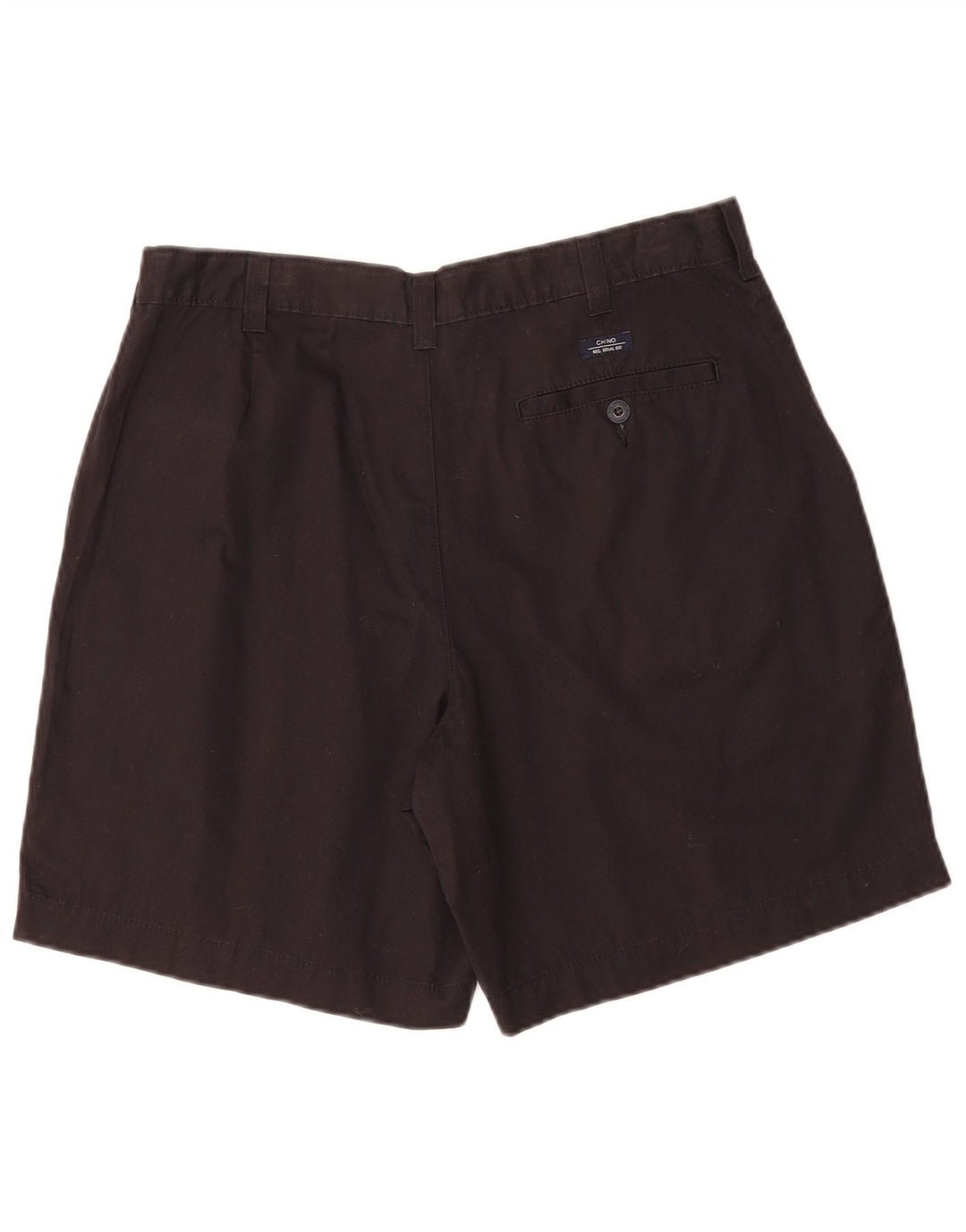 MARKS & SPENCER Mens Blue Harbour Chino Shorts W34 Large Black Cotton