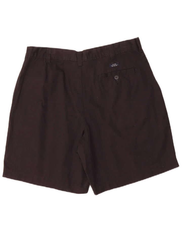MARKS & SPENCER Mens Blue Harbour Chino Shorts W34 Large Black Cotton
