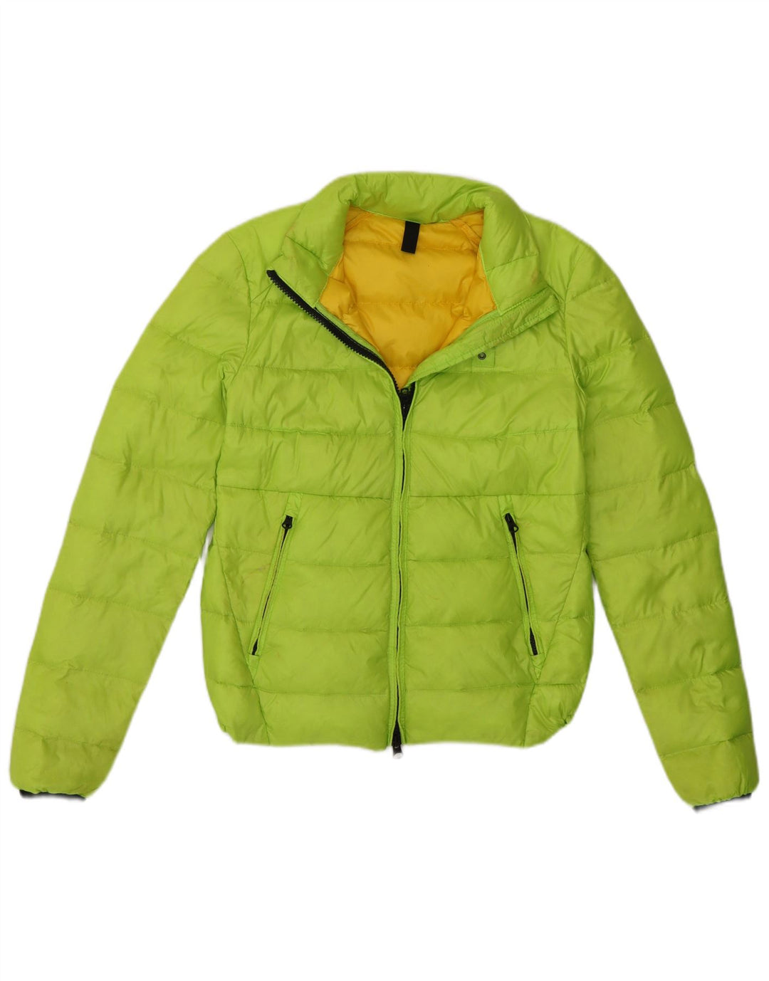 Женская укороченная стеганая куртка Blauer UK 10, маленький зеленый полиамид