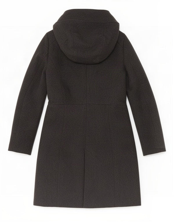 Женское пальто Zara с капюшоном и молнией во всю длину, UK 14, большое серое