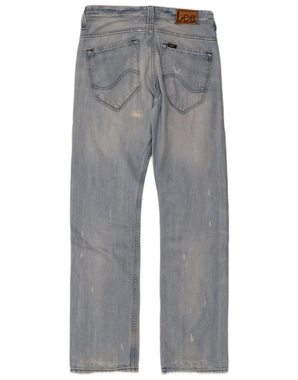 Женские прямые джинсы Lee Clark W29 L32, синий хлопок