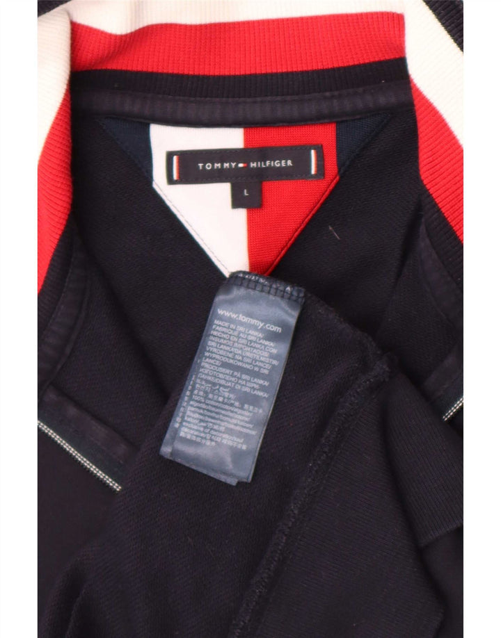 Мужской спортивный костюм Tommy Hilfiger, большая темно-синяя хлопковая куртка