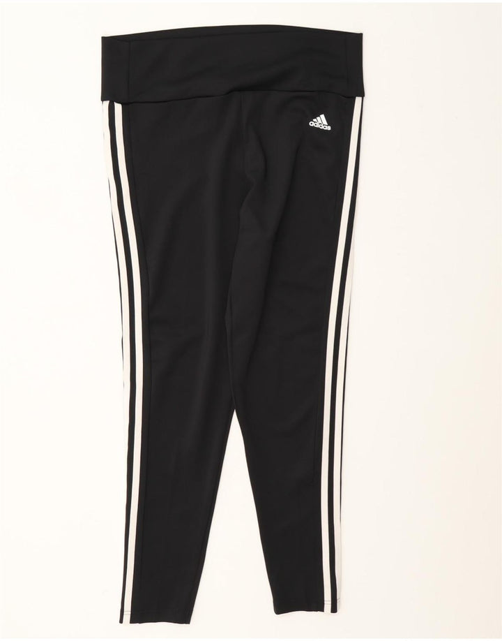 Женские леггинсы Adidas Aeroready UK 16/18, большой черный полиэстер