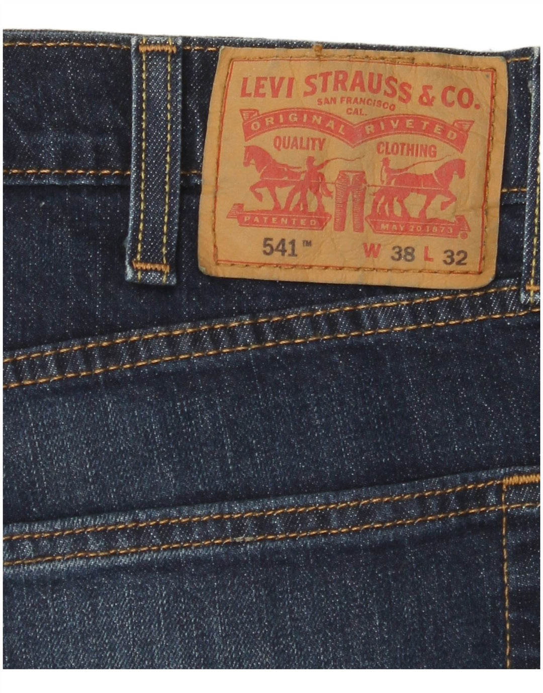 Мужские прямые джинсы LEVI'S 541 W38 L32 Темно-синие, хлопок