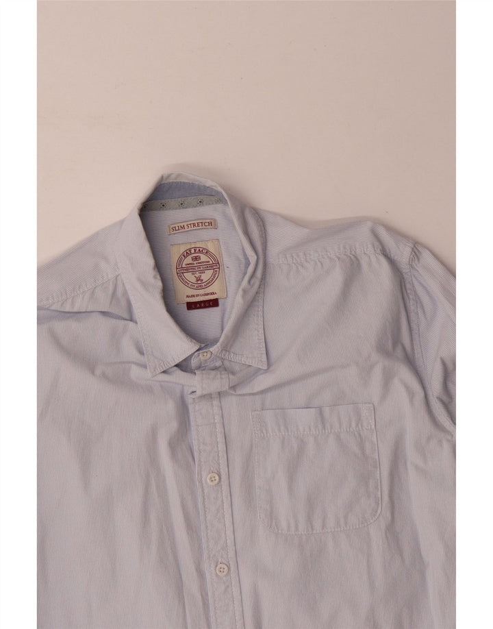 Мужская тонкая рубашка FAT FACE, большая синяя полоска