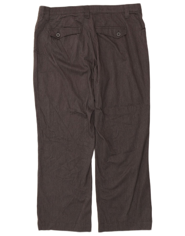 Женские прямые повседневные брюки LEE с высокой талией, США 18, 2XL, W38 L29, серые